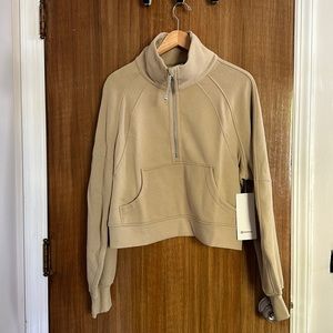 Lulu Pullover Scuba Oversized Funnel Neck M/L